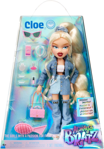 Bratz Alwayz Bratz Fashion Doll - Cloe - with 10 Accessories and Poster  Great for Ages 6 and Older
