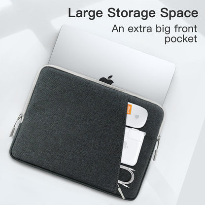 JETech Laptop Sleeve for 15 Inch Notebook, Compatible with MacBook Air 15 Inch M3/M2, MacBook Pro 16 Inch M4/M3/M2/M1, Waterproof Shockproof Pouch Bag (Dark Grey)